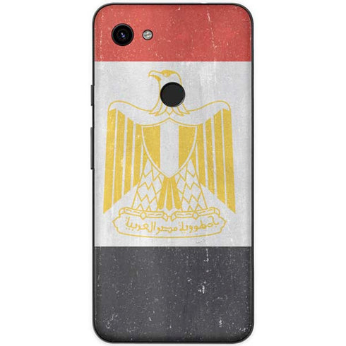 Egypt Flag Distressed Google Pixel 3a Skin